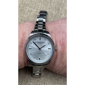 stuhrling Allure 607L Quartz 32mm Classic Women’s Wrist Watch Silver